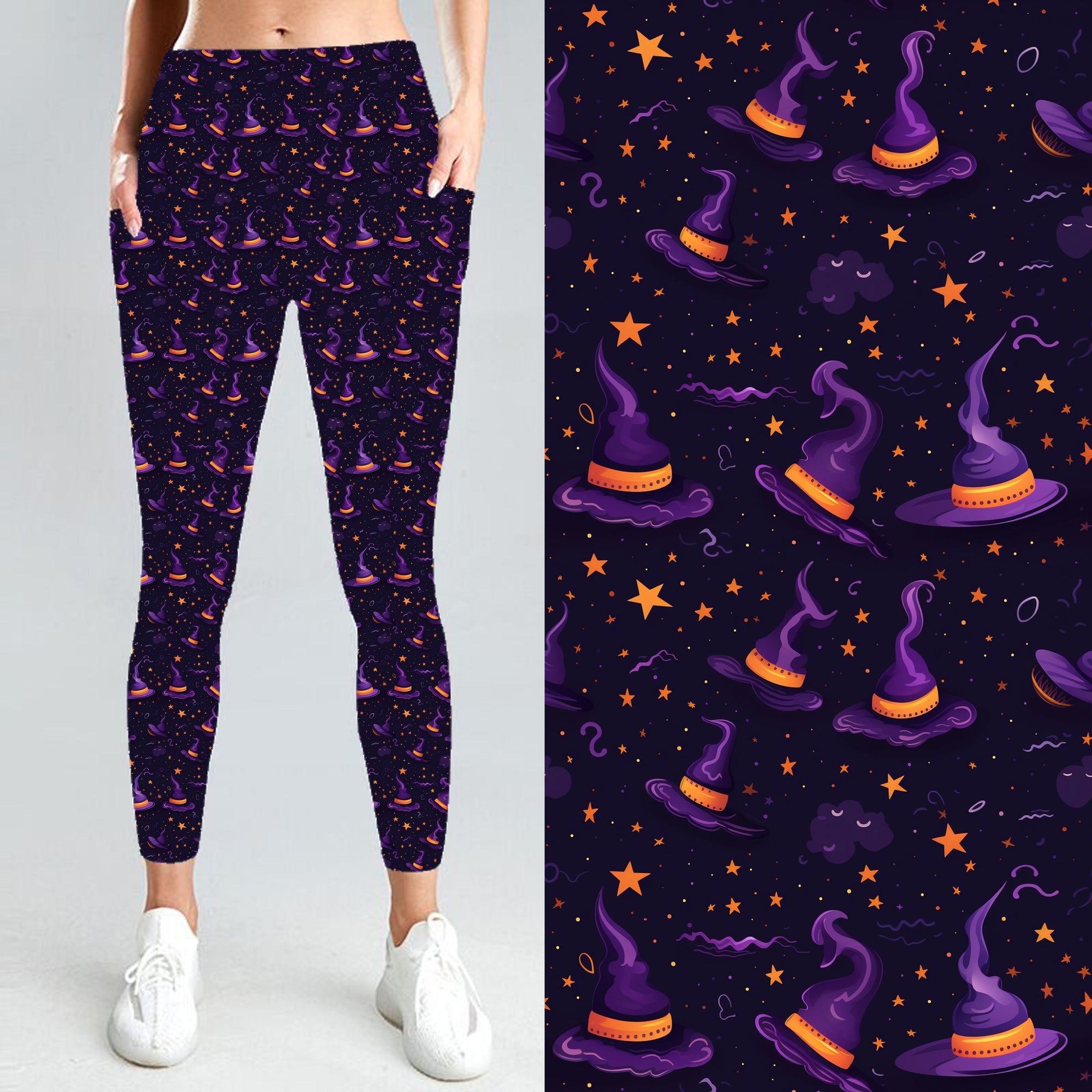 Purple Hats Leggings PREORDER B99