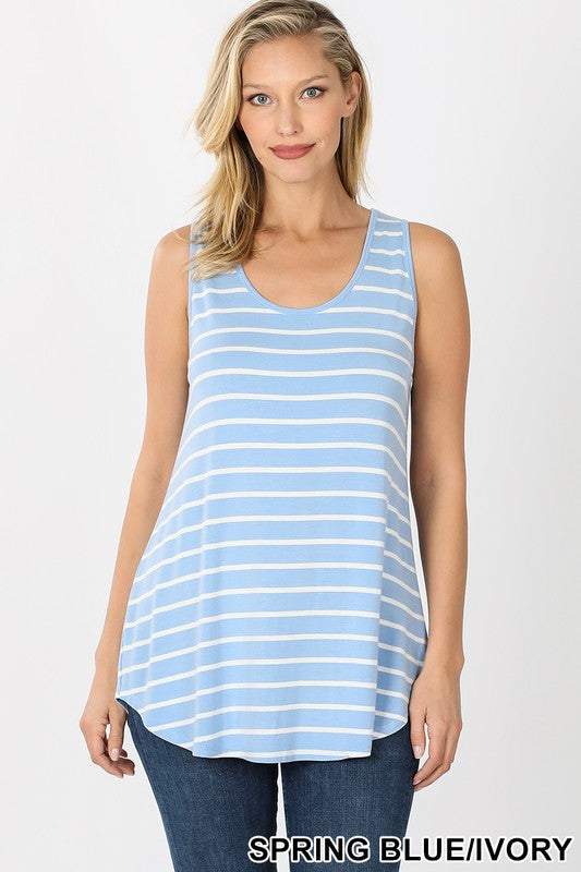 Striped Relaxed Tank Top