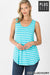 Plus Relaxed Striped Tank top