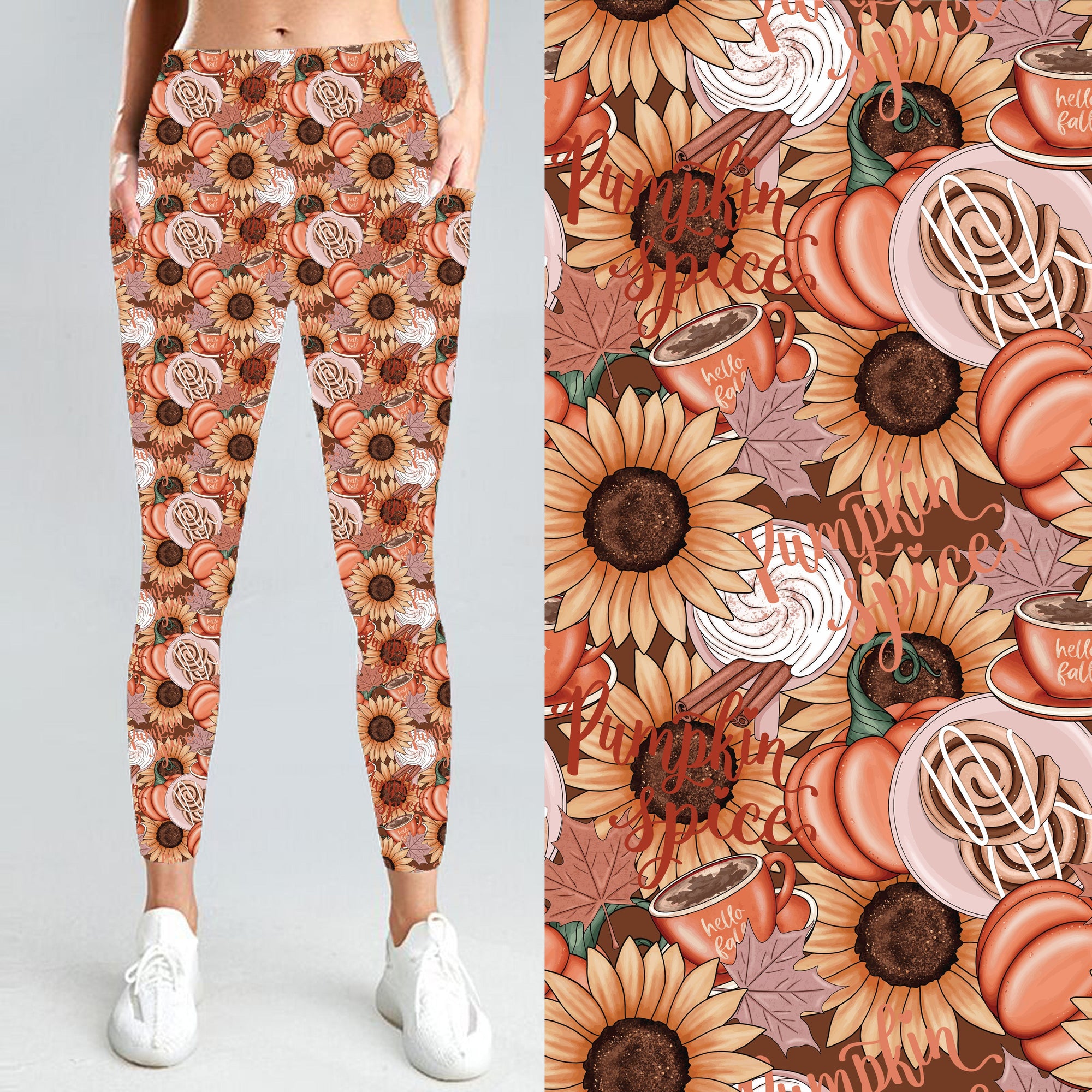 Spiced Sunflower Leggings PREORDER B58