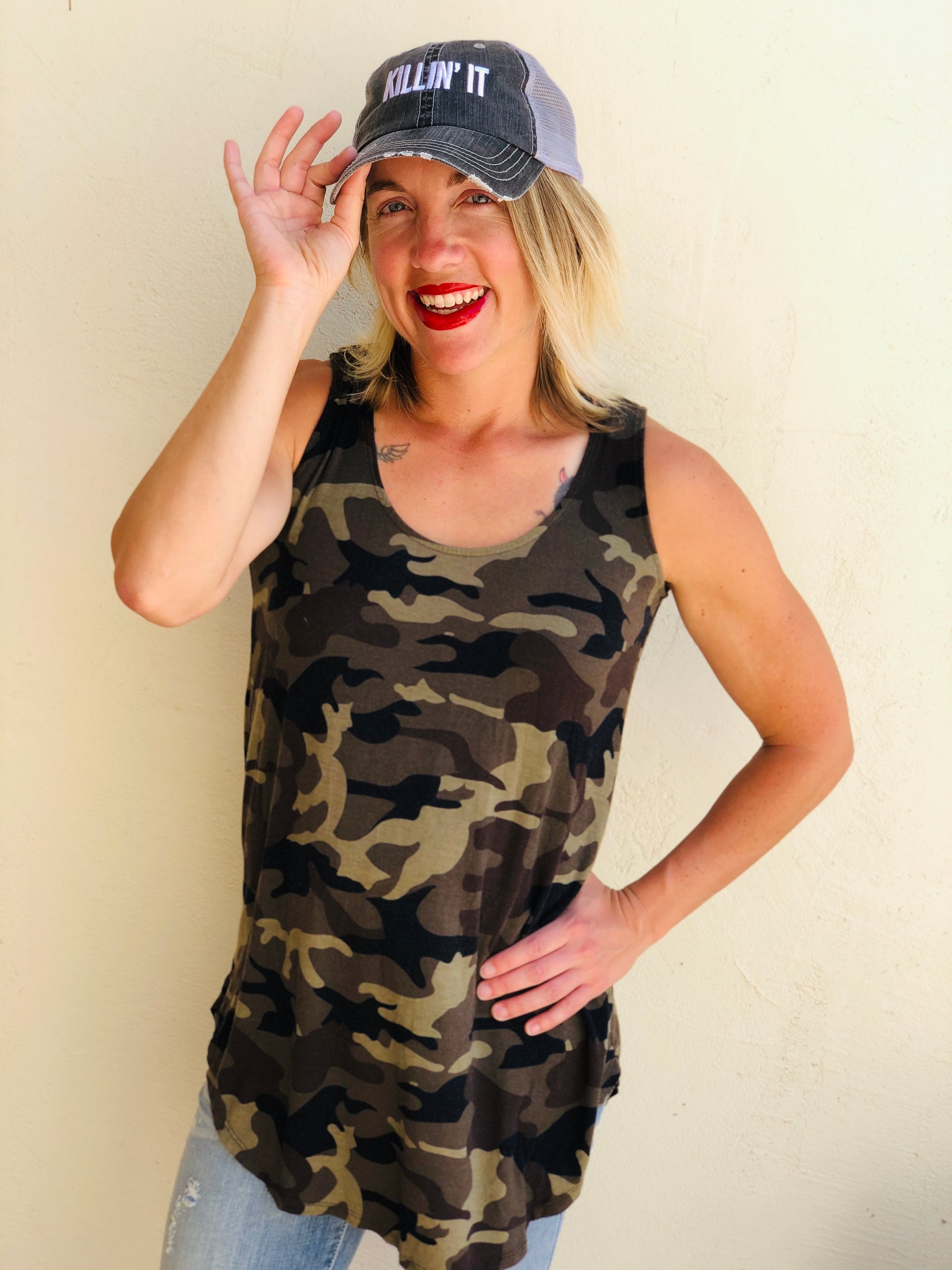 CAMO Relaxed Tank top