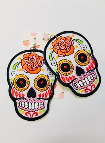 Skull patch Earrings