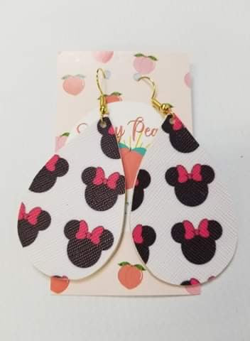 Minnie mouse inspired Earrings