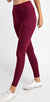 Burgundy Moto Leggings