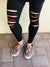 Ripped Knee black Leggings!