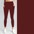 Solid Wine Leggings with pockets