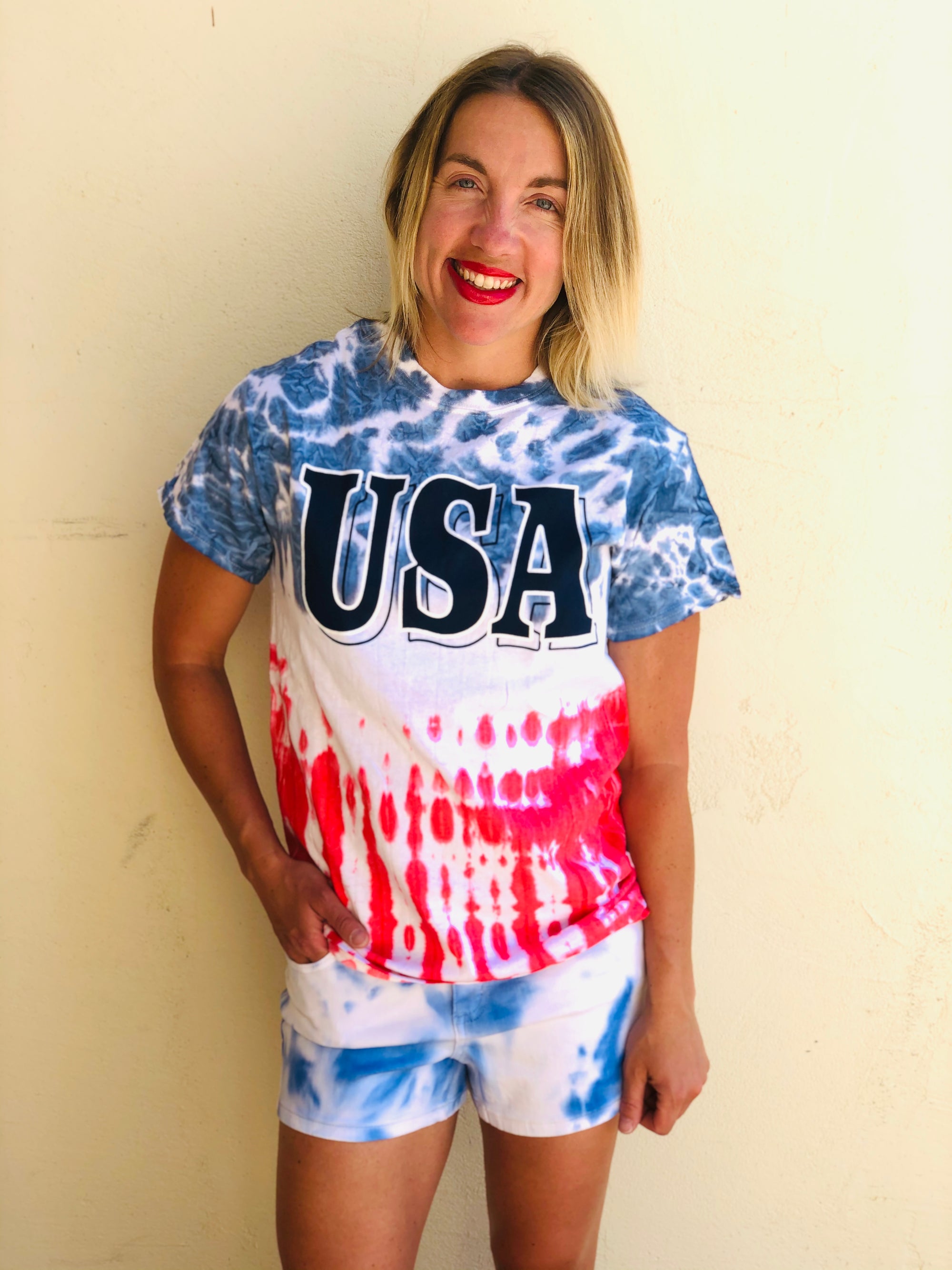 USA Tie dye Graphic Tee