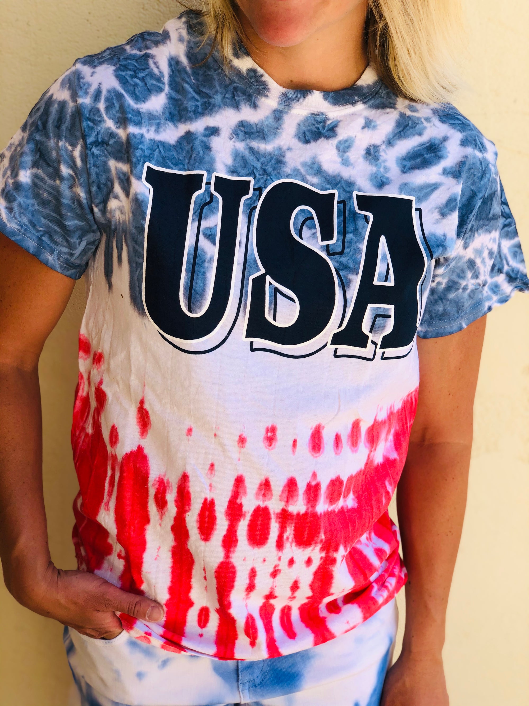 USA Tie dye Graphic Tee