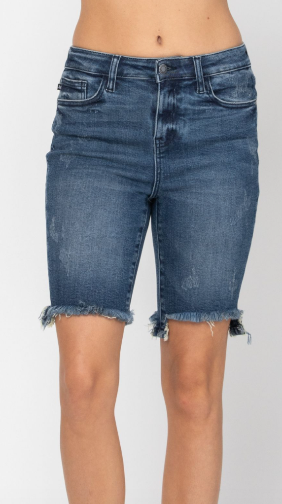 Judy Blue high rise cut off Bermuda shorts