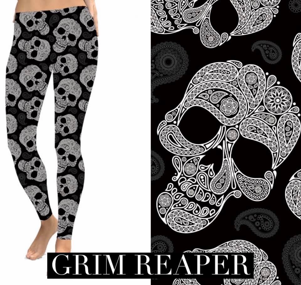 Grim Reaper skull Leggings