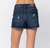 Judy Blue Mid rise Camo patch Shorts