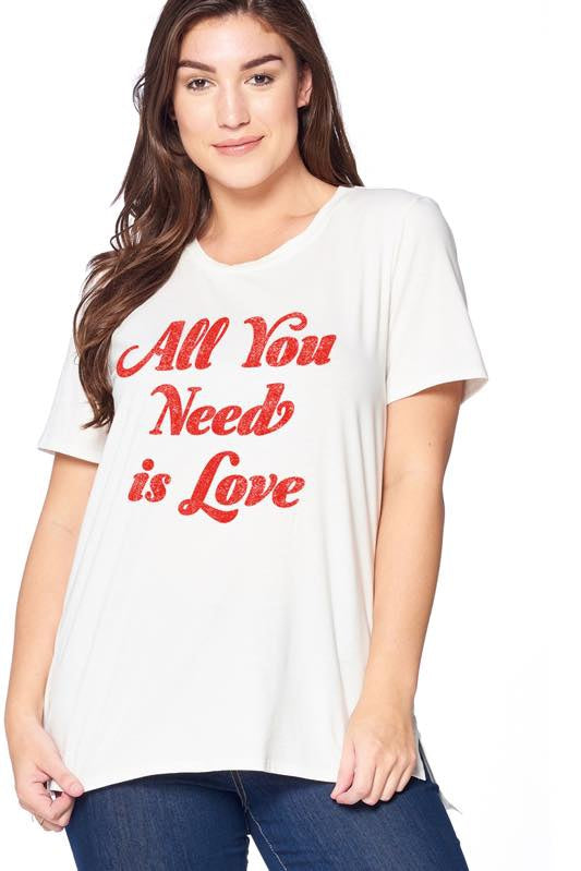 Plus "All you need is Love" Graphic T