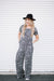 Gray Leopard pant jumpsuit