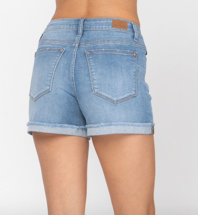 Judy Blue Light cuffed hemmed shorts