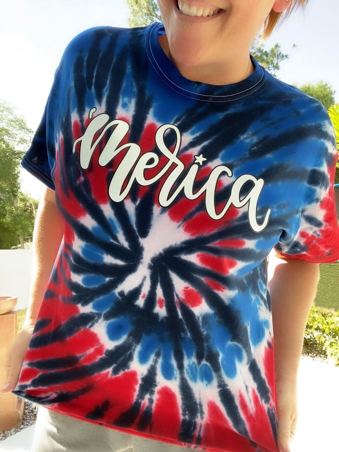 'Merica Tie dye graphic Tee