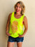 Neon "Don't be Hatin" Pineapple Graphic Tank